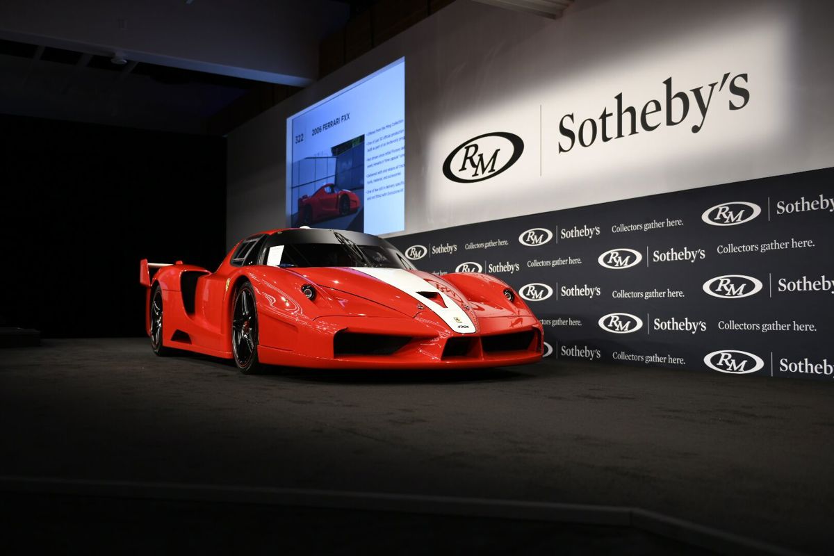 2006 Ferrari FXX offered at RM Sotheby’s Monterey live auction 2019